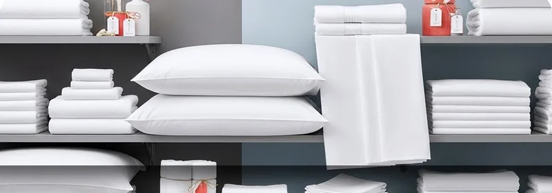 Clean white linen service